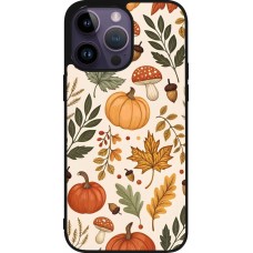 iPhone 15 Pro Max Case Hülle - Silikon schwarz Autumn 25 Autumn pattern