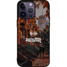 Coque iPhone 15 Pro Max - Silicone rigide noir Autumn 25 Hello autumn