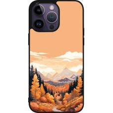 Coque iPhone 15 Pro Max - Silicone rigide noir Autumn 25 Mountains