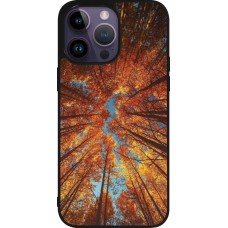 iPhone 15 Pro Max Case Hülle - Silikon schwarz Autumn 25 Trees