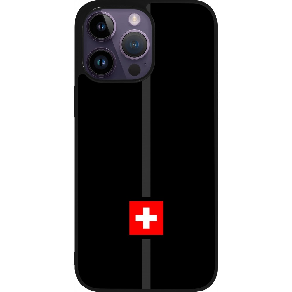 iPhone 15 Pro Max Case Hülle - Silikon schwarz Kanton CH schwarz