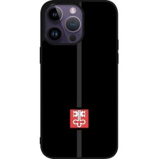 Coque iPhone 15 Pro Max - Silicone rigide noir Canton NW noir