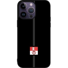 Coque iPhone 15 Pro Max - Silicone rigide noir Canton OW noir