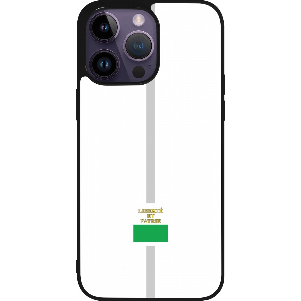 iPhone 15 Pro Max Case Hülle - Silikon schwarz Kanton VD weiss