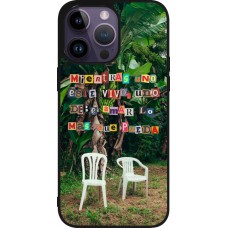 iPhone 15 Pro Max Case Hülle - Silikon schwarz Chairs DTMF