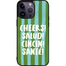 Coque iPhone 15 Pro Max - Silicone rigide noir Cheers 2026