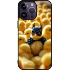 Coque iPhone 15 Pro Max - Silicone rigide noir Easter 2026 Chicken Batman