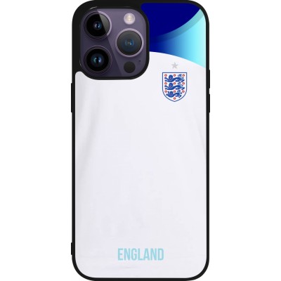 iPhone 15 Pro Max Case Hülle - Silikon schwarz England 2022 personalisierbares Fußballtrikot
