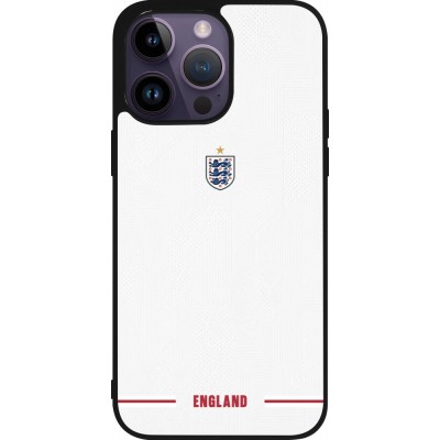 iPhone 15 Pro Max Case Hülle - Silikon schwarz England 2026 personalisierbares Fussballtrikot