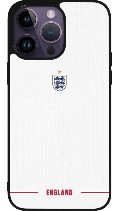 iPhone 15 Pro Max Case Hülle - Silikon schwarz England 2026 personalisierbares Fussballtrikot