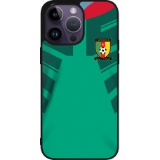 iPhone 15 Pro Max Case Hülle - Silikon schwarz Kamerun 2022 personalisierbares Fussballtrikot