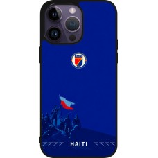 iPhone 15 Pro Max Case Hülle - Silikon schwarz Haiti 2026 personalisierbares Fussballtrikot