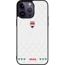 iPhone 15 Pro Max Case Hülle - Silikon schwarz Irak 2026 personalisierbares Fussballtrikot