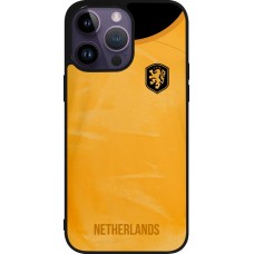 iPhone 15 Pro Max Case Hülle - Silikon schwarz Holland 2022 personalisierbares Fußballtrikot