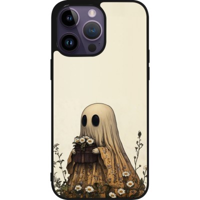 iPhone 15 Pro Max Case Hülle - Silikon schwarz Halloween 2025 Ghost gardener