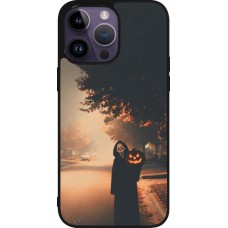 Coque iPhone 15 Pro Max - Silicone rigide noir Halloween 2025 Scream