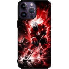 Coque iPhone 15 Pro Max - Silicone rigide noir Hockey World Championship Player