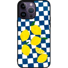 Coque iPhone 15 Pro Max - Silicone rigide noir Illustration lemons 2026