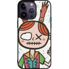 iPhone 15 Pro Max Case Hülle - Silikon schwarz Little Girl Sketch