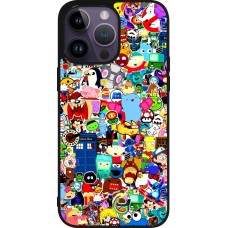 iPhone 15 Pro Max Case Hülle - Silikon schwarz Mixed cartoons