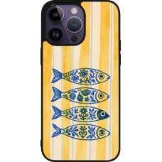 Coque iPhone 15 Pro Max - Silicone rigide noir Portuguese fish 2026