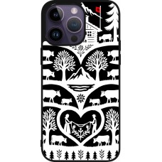Coque iPhone 15 Pro Max - Silicone rigide noir Poya Suisse 2 noir