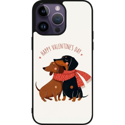 iPhone 15 Pro Max Case Hülle - Silikon schwarz Saint Valentines Day 26 Happy Valentine
