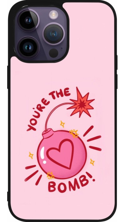 iPhone 15 Pro Max Case Hülle - Silikon schwarz Saint Valentines Day 26 You are the bomb