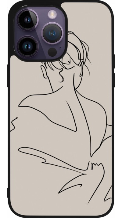 iPhone 15 Pro Max Case Hülle - Silikon schwarz Salnikova 05