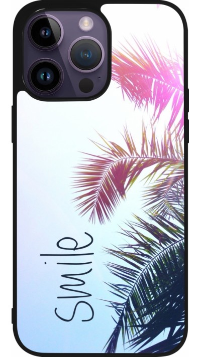 iPhone 15 Pro Max Case Hülle - Silikon schwarz Smile 05