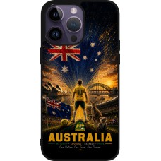 iPhone 15 Pro Max Case Hülle - Silikon schwarz Fussball Australien splash 2026