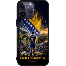 iPhone 15 Pro Max Case Hülle - Silikon schwarz Fussball Bosnien und Herzegowina splash 2026
