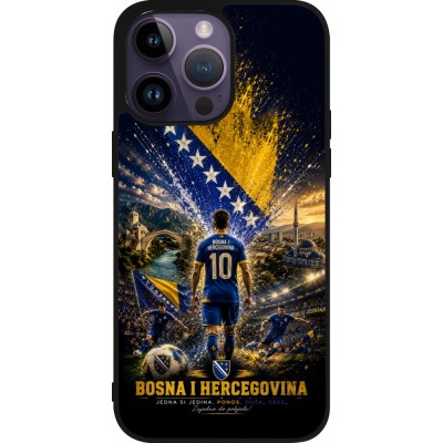 iPhone 15 Pro Max Case Hülle - Silikon schwarz Fussball Bosnien und Herzegowina splash 2026