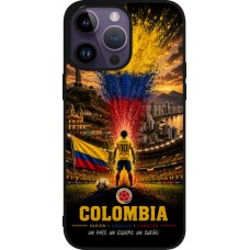 iPhone 15 Pro Max Case Hülle - Silikon schwarz Fussball Kolumbien splash 2026
