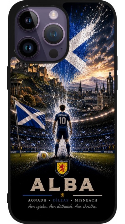 iPhone 15 Pro Max Case Hülle - Silikon schwarz Fussball Schottland splash 2026