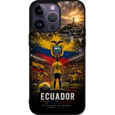 iPhone 15 Pro Max Case Hülle - Silikon schwarz Fussball Ecuador splash 2026