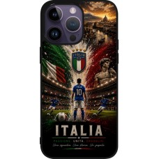 iPhone 15 Pro Max Case Hülle - Silikon schwarz Fussball Italien splash 2026
