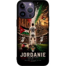 iPhone 15 Pro Max Case Hülle - Silikon schwarz Fussball Jordanien splash 2026