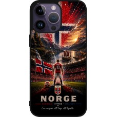iPhone 15 Pro Max Case Hülle - Silikon schwarz Fussball Norwegen splash 2026