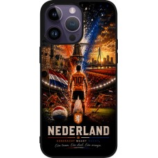 iPhone 15 Pro Max Case Hülle - Silikon schwarz Fussball Niederlande splash 2026