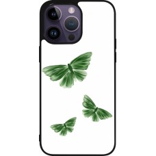 iPhone 15 Pro Max Case Hülle - Silikon schwarz Butterflies Spring 2026
