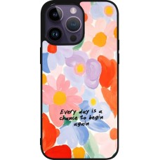 Coque iPhone 15 Pro Max - Silicone rigide noir Every day is a chance Spring 2026