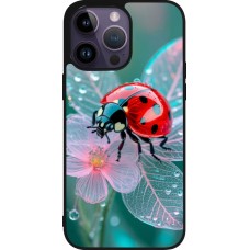 Coque iPhone 15 Pro Max - Silicone rigide noir Ladybird in bloom Spring 2026