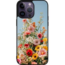 Coque iPhone 15 Pro Max - Silicone rigide noir Spring flowers Spring 2026