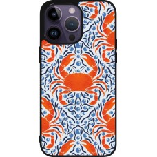 iPhone 15 Pro Max Case Hülle - Silikon schwarz Crabs and pearls Summer 2026
