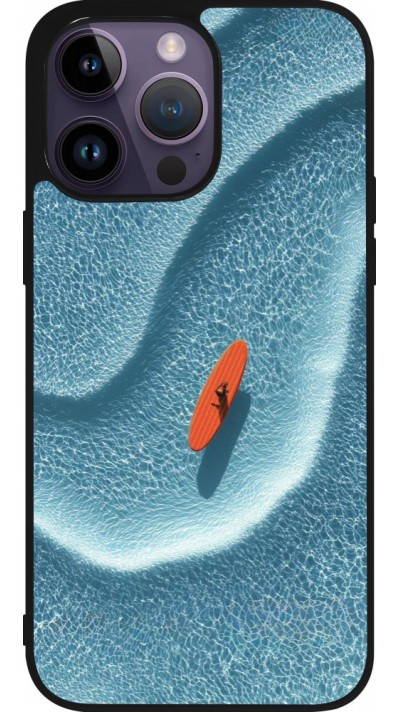 iPhone 15 Pro Max Case Hülle - Silikon schwarz Orange surf Summer 2026