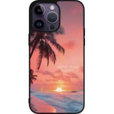 iPhone 15 Pro Max Case Hülle - Silikon schwarz Watch more sunsets Summer 2026