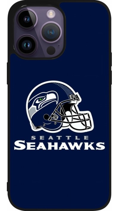 iPhone 15 Pro Max Case Hülle - Silikon schwarz Super Bowl 26 Seattle 3