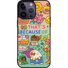 Coque iPhone 15 Pro Max - Silicone rigide noir Thats beacause of