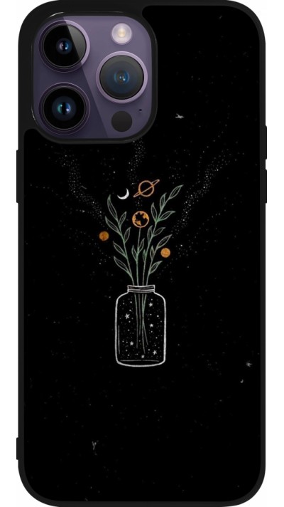Coque iPhone 15 Pro Max - Silicone rigide noir Vase black